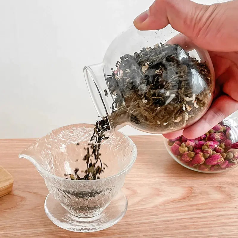 Spherical Glass Storage Jar – 500ML with Cork Lid
