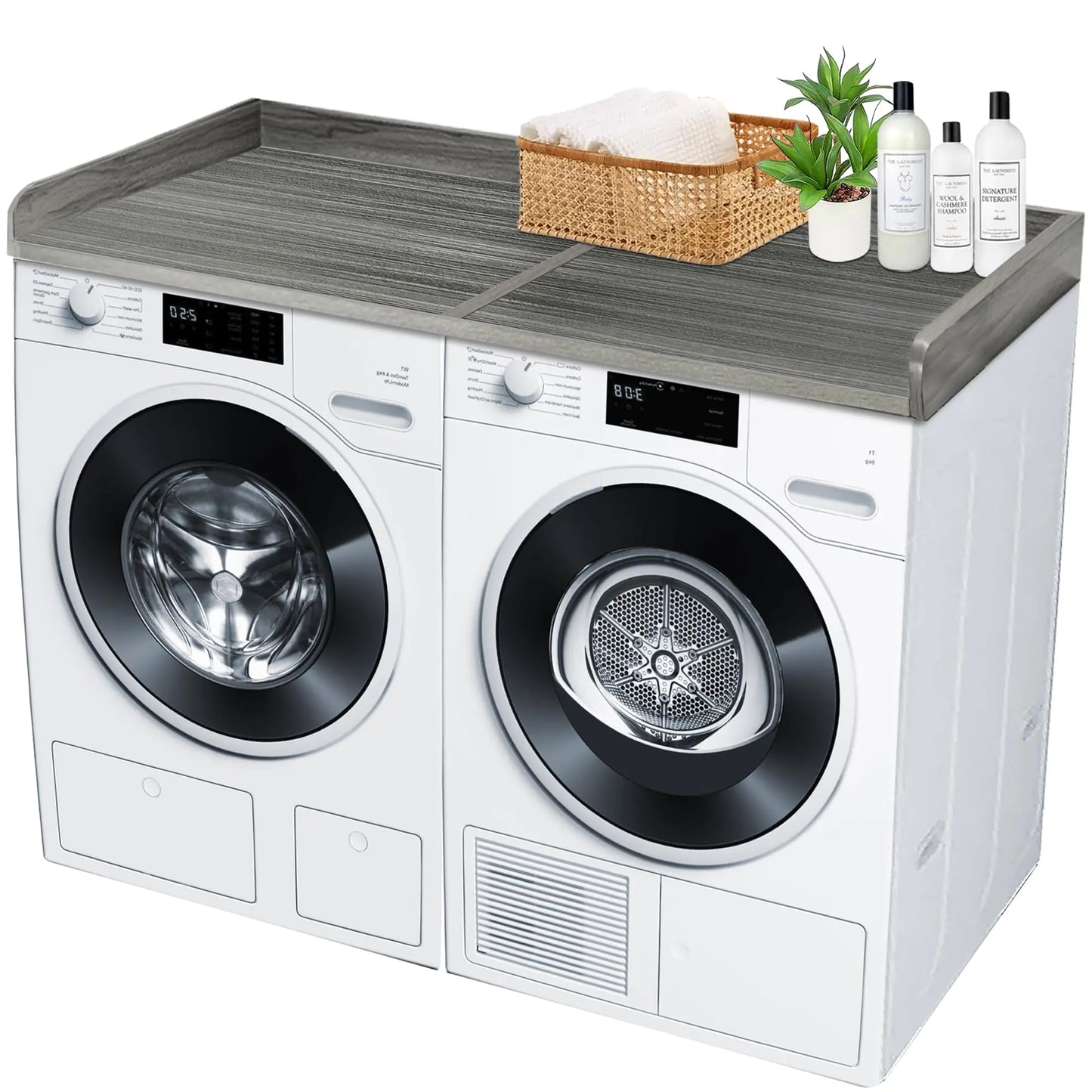 Foldline Laundry Countertop – Solid Wood Surface for Washers & Dryers